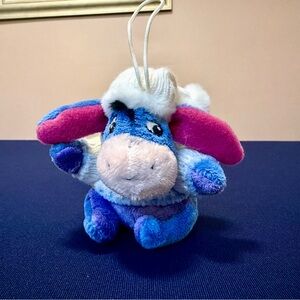 💙 Vintage 90s Disney Store Exclusive Eeyore Plush Ornament Giftable 🎁🎄